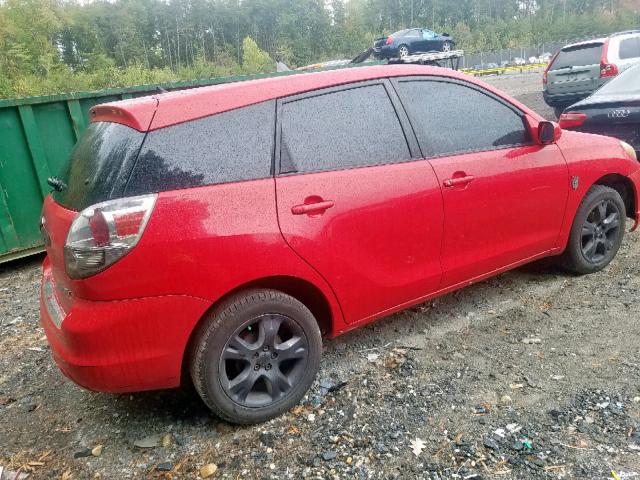 2T1LR32E55C353733 - 2005 TOYOTA COROLLA MA RED photo 4