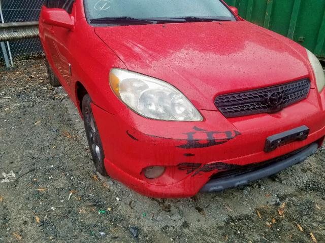 2T1LR32E55C353733 - 2005 TOYOTA COROLLA MA RED photo 9