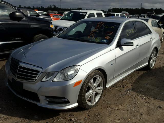 WDDHF5KB0CA570629 - 2012 MERCEDES-BENZ E 350 SILVER photo 2