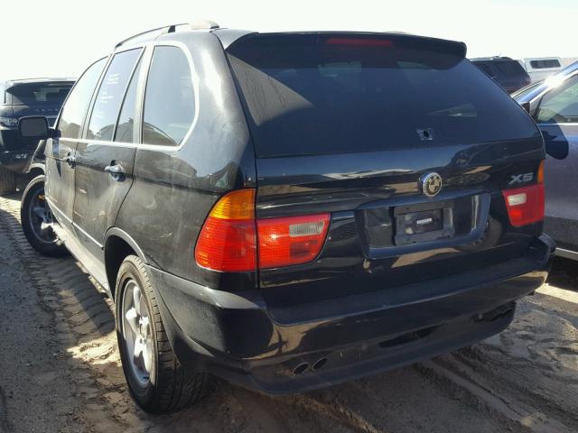 5UXFB33532LH33045 - 2002 BMW X5 4.4I BLACK photo 3