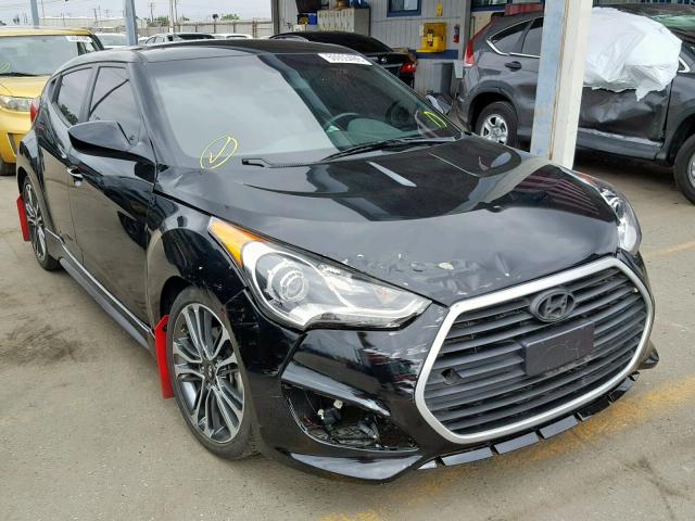 KMHTC6AE6HU315970 - 2017 HYUNDAI VELOSTER T BLACK photo 1