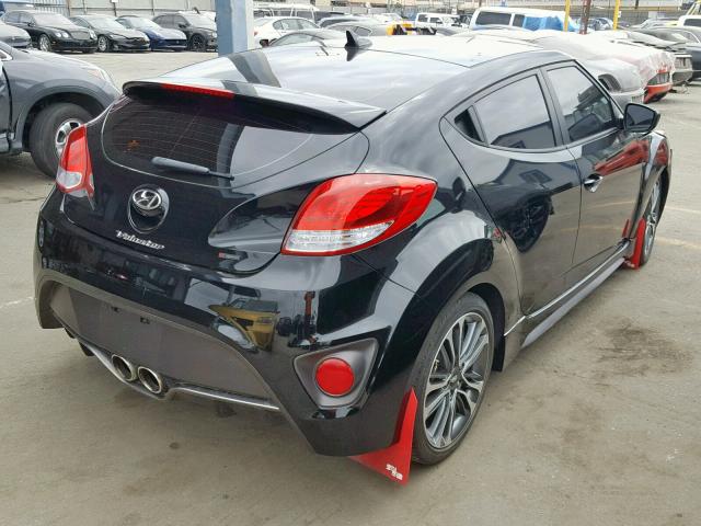 KMHTC6AE6HU315970 - 2017 HYUNDAI VELOSTER T BLACK photo 4