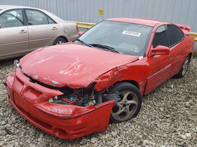 1G2NW52E9XM940315 - 1999 PONTIAC GRAND AM G GRAY photo 2