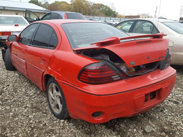 1G2NW52E9XM940315 - 1999 PONTIAC GRAND AM G GRAY photo 3