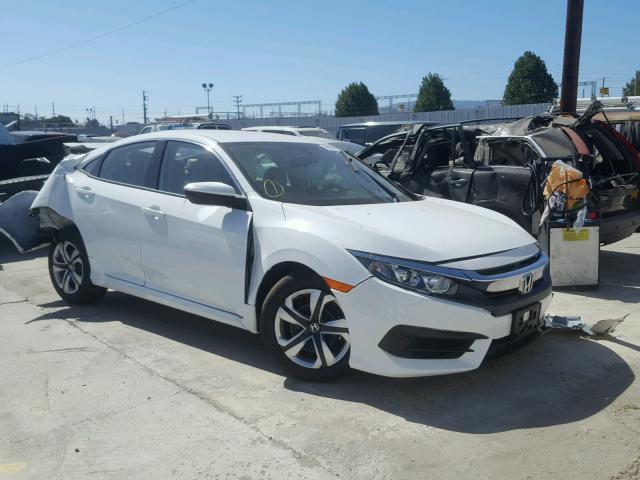 2HGFC2F59JH589242 - 2018 HONDA CIVIC LX WHITE photo 1