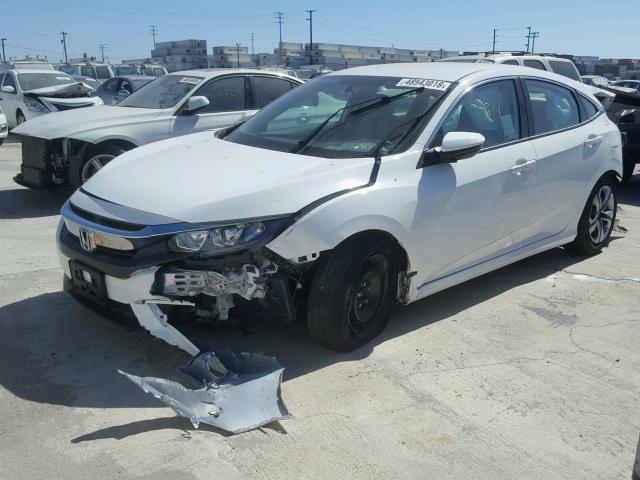 2HGFC2F59JH589242 - 2018 HONDA CIVIC LX WHITE photo 2