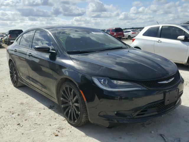 1C3CCCBG5FN647980 - 2015 CHRYSLER 200 S BLACK photo 1