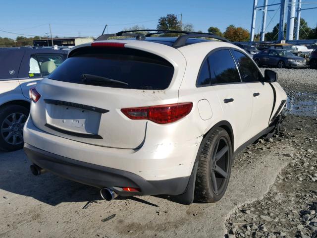 JNRAS18W29M151540 - 2009 INFINITI FX35 WHITE photo 4