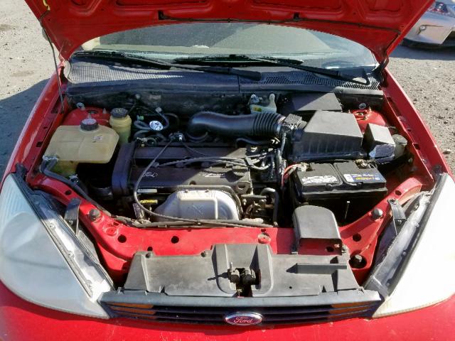 1FAFP38371W346346 - 2001 FORD FOCUS ZTS RED photo 7
