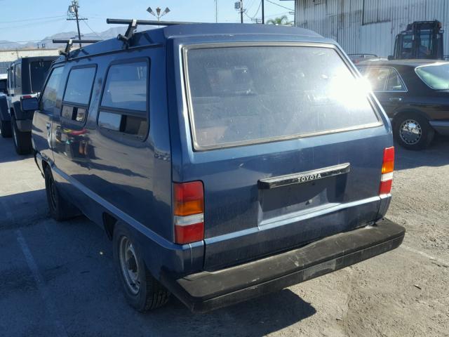 JT4YR28V7H5044757 - 1987 TOYOTA VAN WAGON BLUE photo 3