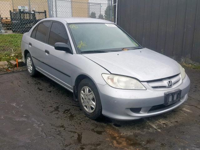 2HGES16335H003356 - 2005 HONDA CIVIC DX V SILVER photo 1