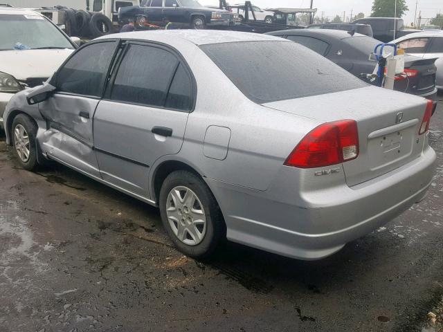 2HGES16335H003356 - 2005 HONDA CIVIC DX V SILVER photo 3