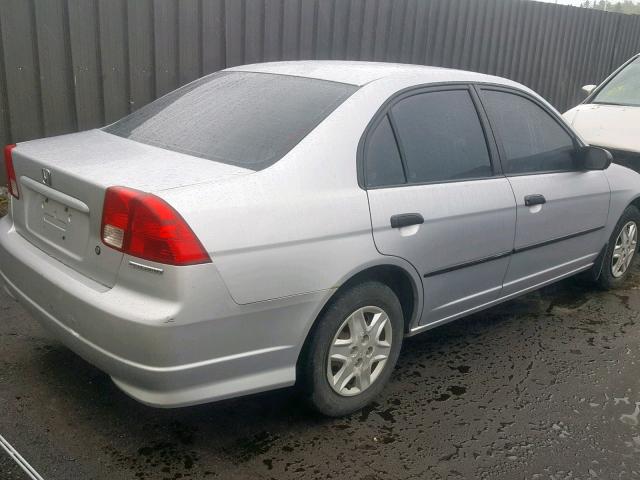 2HGES16335H003356 - 2005 HONDA CIVIC DX V SILVER photo 4