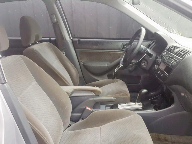 2HGES16335H003356 - 2005 HONDA CIVIC DX V SILVER photo 5