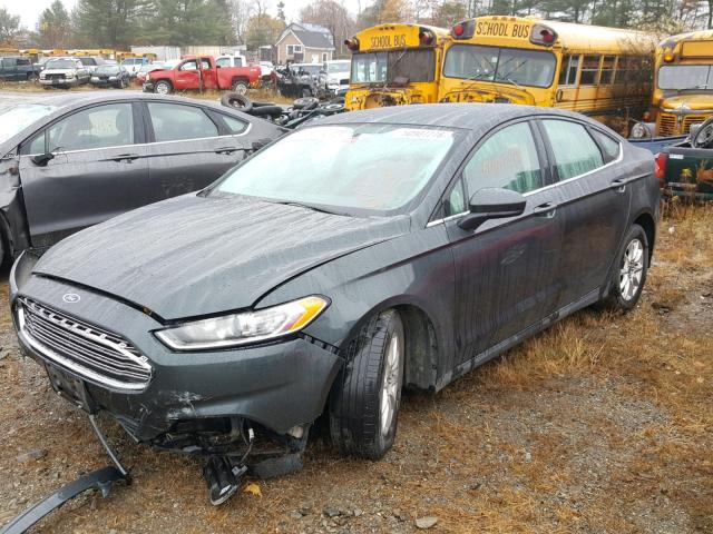 1FA6P0G75G5108531 - 2016 FORD FUSION S GREEN photo 2