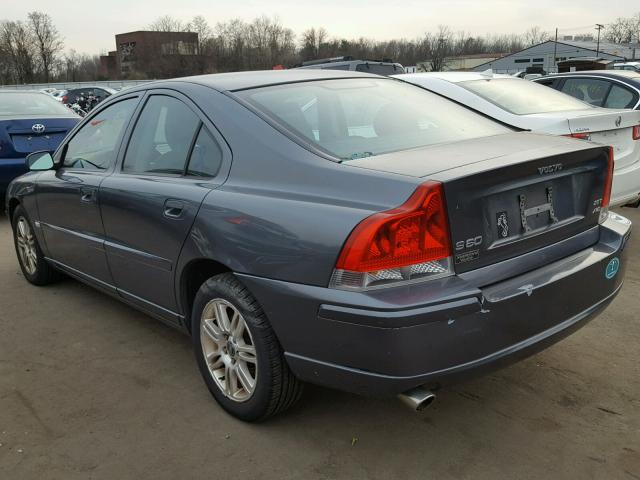 YV1RH592962515507 - 2006 VOLVO S60 2.5T GRAY photo 3