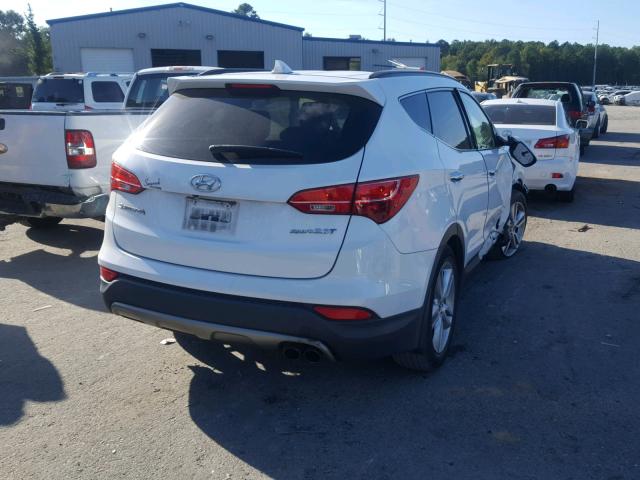 5XYZU3LA0DG098187 - 2013 HYUNDAI SANTA FE S WHITE photo 4