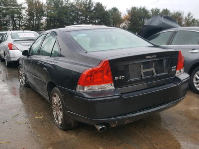 YV1RH592562502561 - 2006 VOLVO S60 2.5T BLACK photo 3