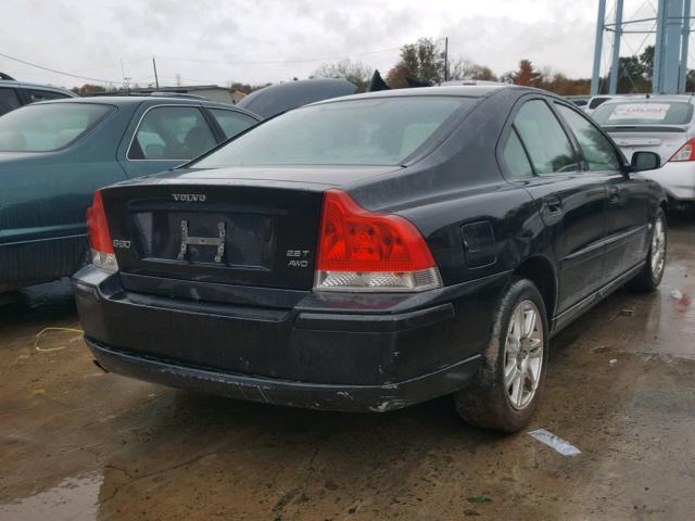 YV1RH592562502561 - 2006 VOLVO S60 2.5T BLACK photo 4