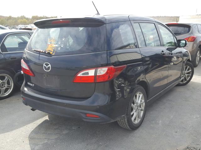 JM1CW2CL7D0148696 - 2013 MAZDA 5 BLACK photo 4