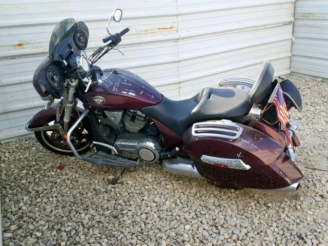 5VPEB36D5A3002839 - 2010 VICTORY MOTORCYCLES CROSS ROAD BURGUNDY photo 9