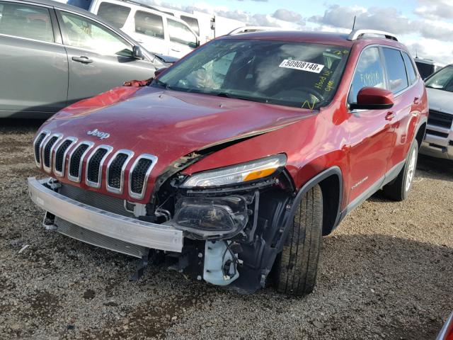 1C4PJLCBXHW652742 - 2017 JEEP CHEROKEE L RED photo 2