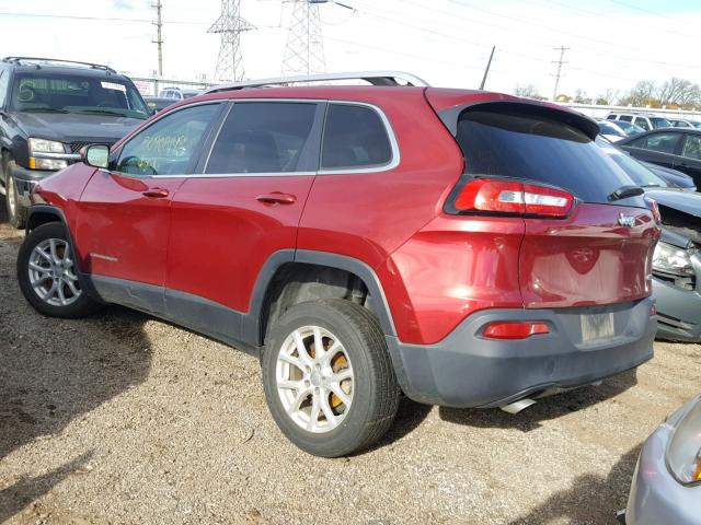 1C4PJLCBXHW652742 - 2017 JEEP CHEROKEE L RED photo 3