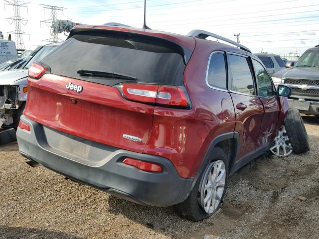 1C4PJLCBXHW652742 - 2017 JEEP CHEROKEE L RED photo 4