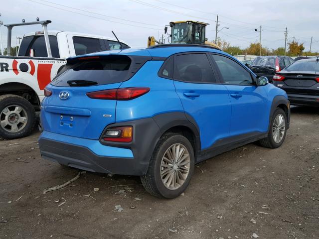 KM8K2CAA8JU106200 - 2018 HYUNDAI KONA SEL BLUE photo 4