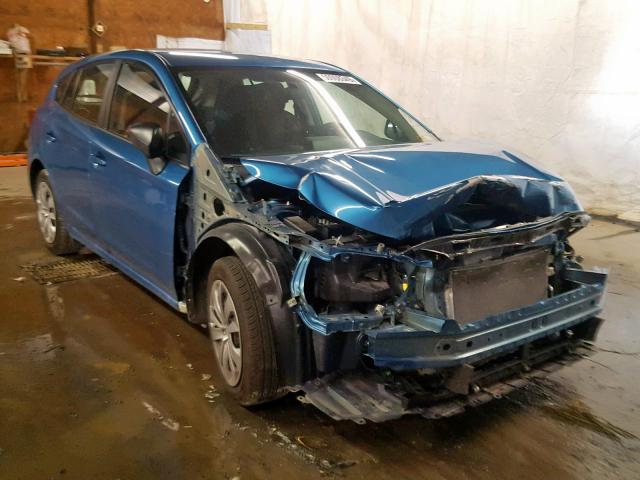 4S3GTAA62K3705222 - 2019 SUBARU IMPREZA BLUE photo 1