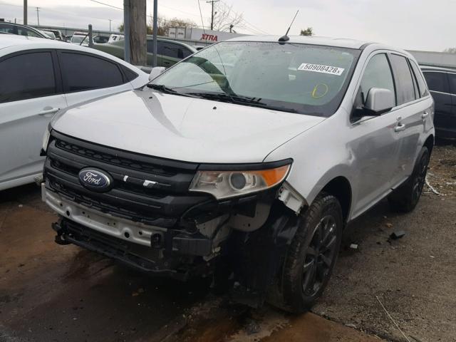 2FMDK3KC5BBA06698 - 2011 FORD EDGE LIMIT SILVER photo 2