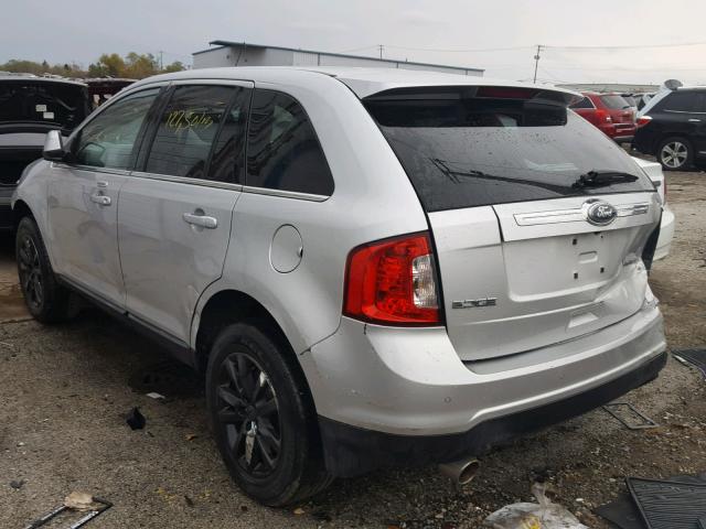 2FMDK3KC5BBA06698 - 2011 FORD EDGE LIMIT SILVER photo 3