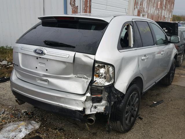 2FMDK3KC5BBA06698 - 2011 FORD EDGE LIMIT SILVER photo 4