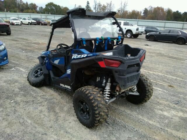 3NSVBE874GH103774 - 2016 POLARIS RZR S 900 BLUE photo 3