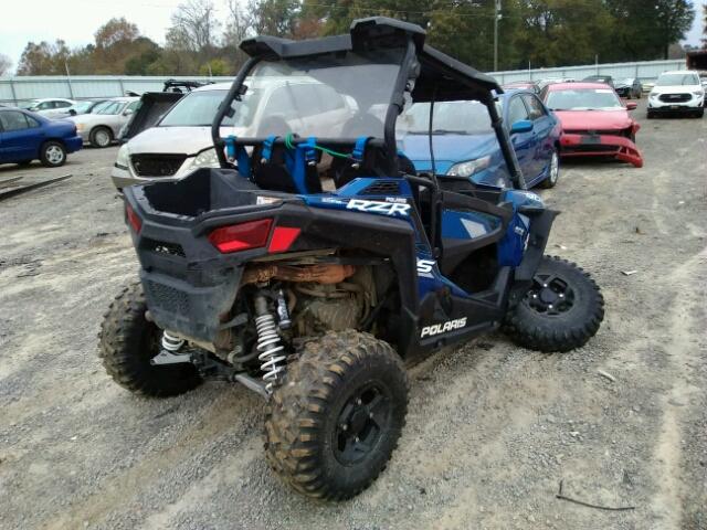 3NSVBE874GH103774 - 2016 POLARIS RZR S 900 BLUE photo 4