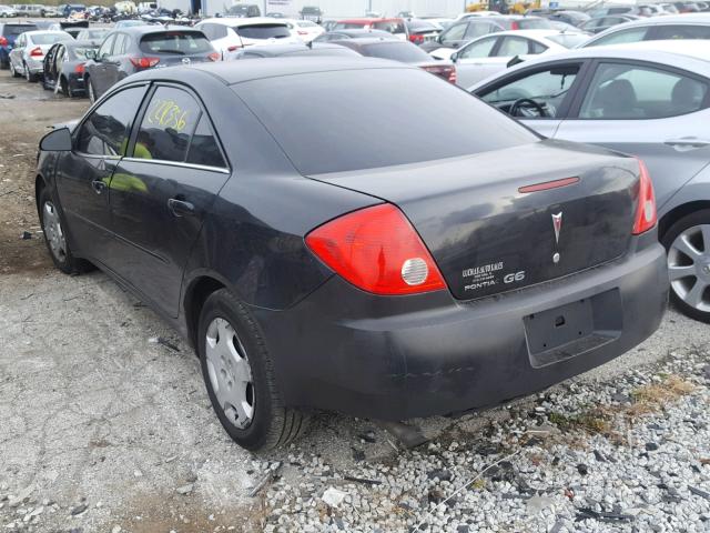 1G2ZF57B484247766 - 2008 PONTIAC G6 VALUE L BLACK photo 3