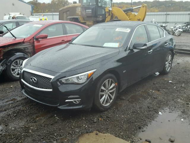 JN1CV7AR0HM680915 - 2017 INFINITI Q50 BASE BLACK photo 2