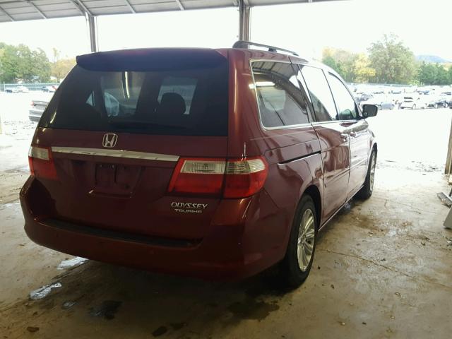 5FNRL388X5B003734 - 2005 HONDA ODYSSEY TO MAROON photo 4