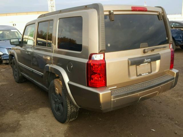 1J8HH48K96C136619 - 2006 JEEP COMMANDER BROWN photo 3