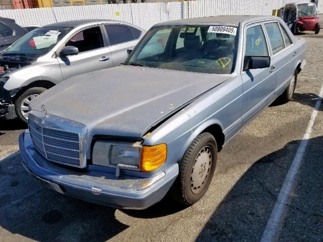 WDBCA39E8LA552448 - 1990 MERCEDES-BENZ 560 SEL BLUE photo 2