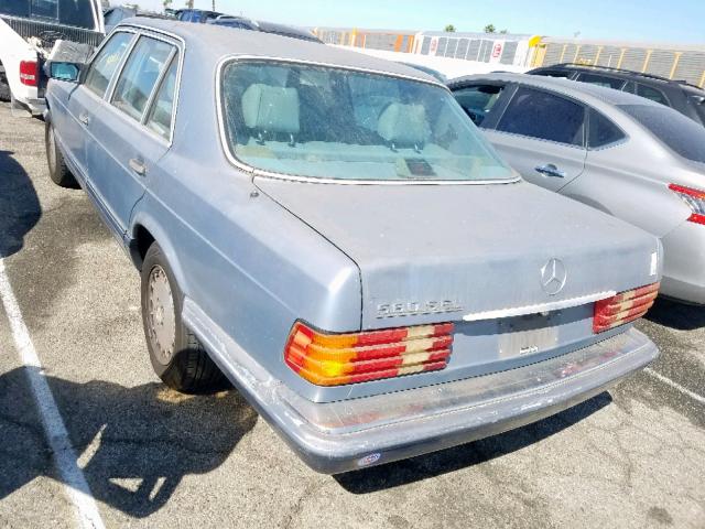 WDBCA39E8LA552448 - 1990 MERCEDES-BENZ 560 SEL BLUE photo 3