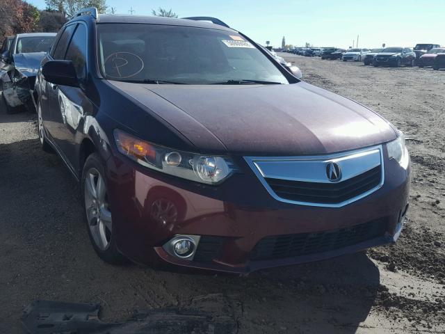 JH4CW2H52CC000509 - 2012 ACURA TSX BURGUNDY photo 1