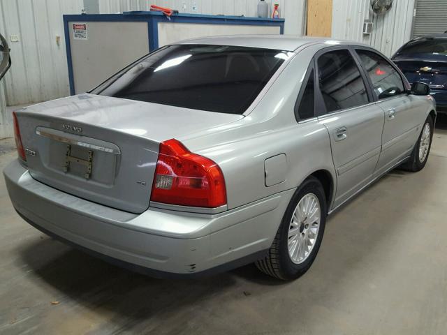 YV1TS92D741362123 - 2004 VOLVO S80 SILVER photo 4