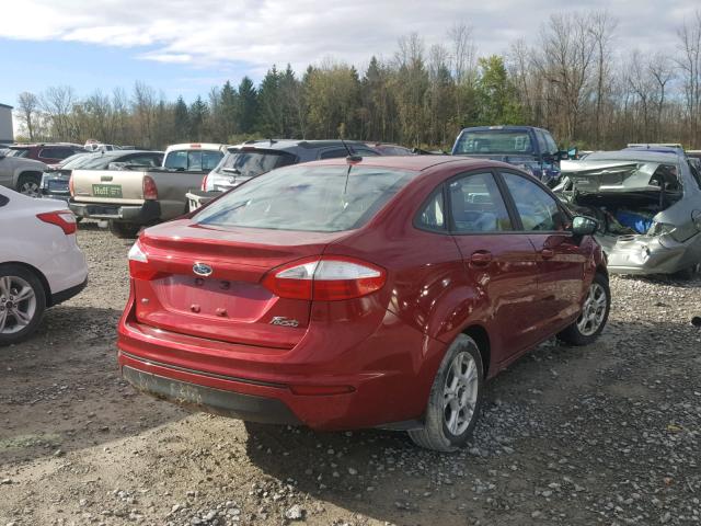 3FADP4BJ1GM136662 - 2016 FORD FIESTA SE RED photo 4