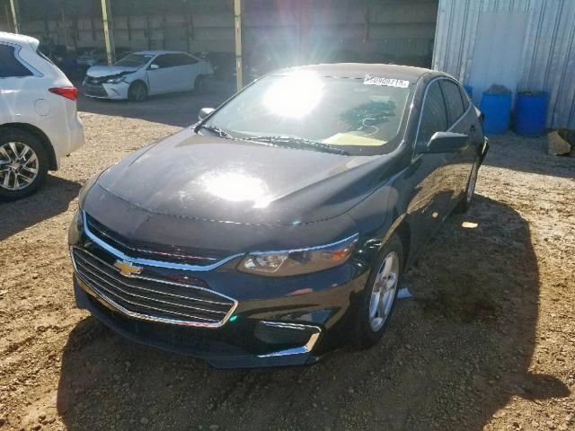 1G1ZB5ST6GF267939 - 2016 CHEVROLET MALIBU LS BLACK photo 2