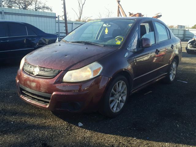 JS2YC414885102315 - 2008 SUZUKI SX4 MAROON photo 2