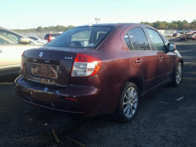 JS2YC414885102315 - 2008 SUZUKI SX4 MAROON photo 4