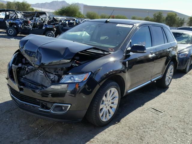 2LMDJ8JK7FBL31792 - 2015 LINCOLN MKX BLACK photo 2