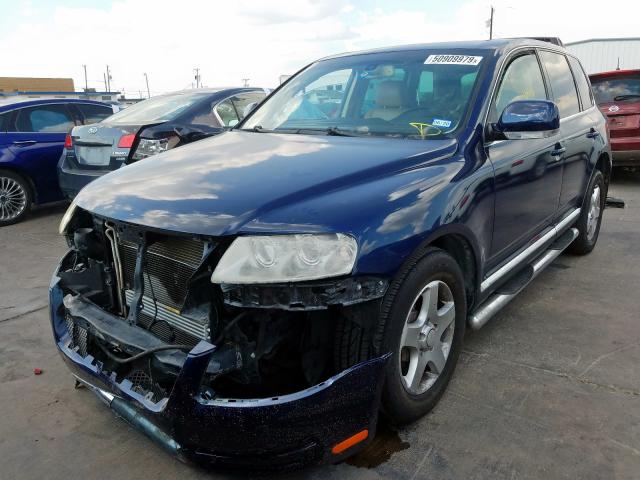 WVGBC67LX4D016896 - 2004 VOLKSWAGEN TOUAREG 3. BLUE photo 2