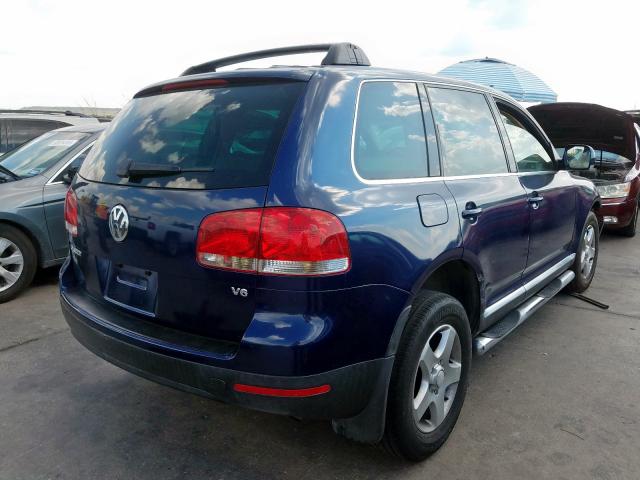 WVGBC67LX4D016896 - 2004 VOLKSWAGEN TOUAREG 3. BLUE photo 4